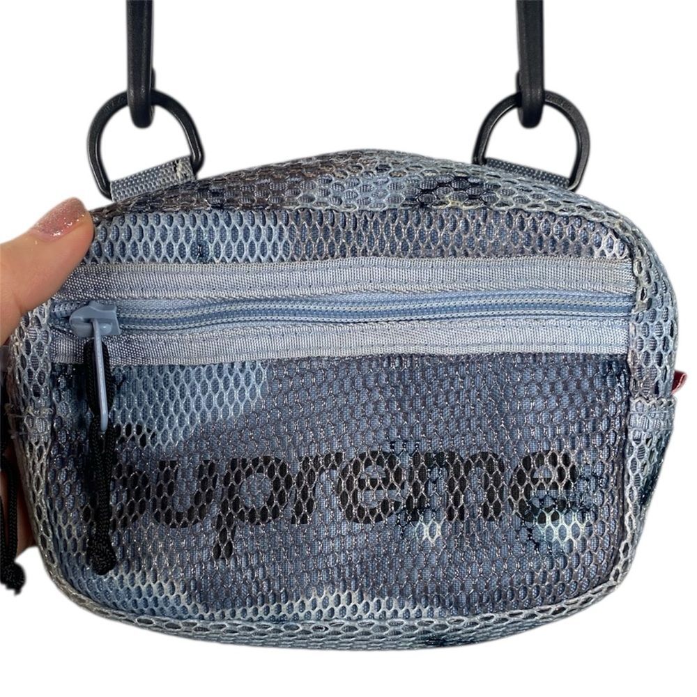 Supreme Blue and Black Mesh Crossbody Bag